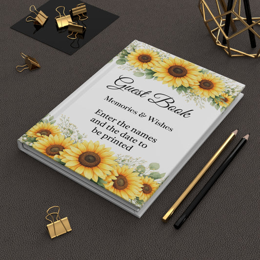 Sunflower guest book, Sunflower wedding guest book, Guest book sunflower, Sunflower guest book wedding, Sunflower sign guest book