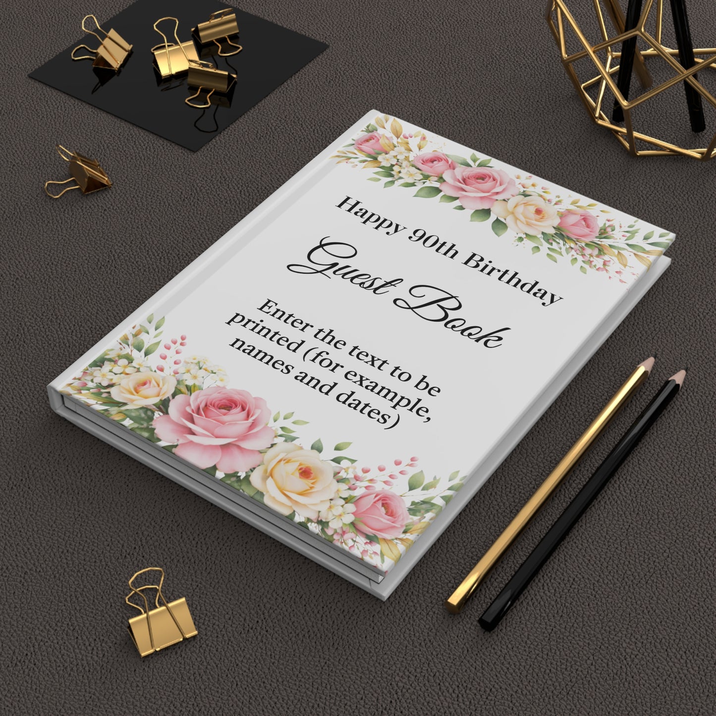 90th birthday guest book alternative, Custom 90th birthday guest book, Guest book 90th birthday, 90th birthday guest book sign
