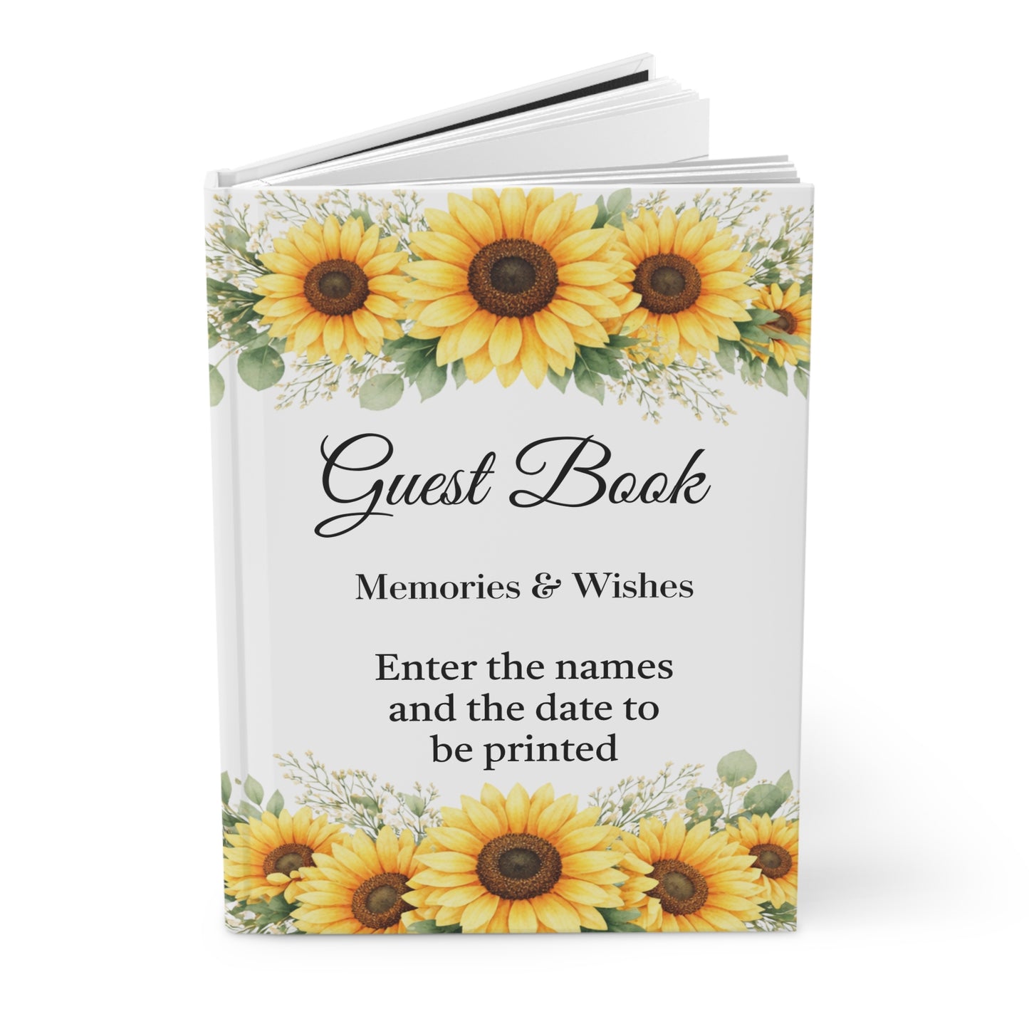 Sunflower guest book, Sunflower wedding guest book, Guest book sunflower, Sunflower guest book wedding, Sunflower sign guest book